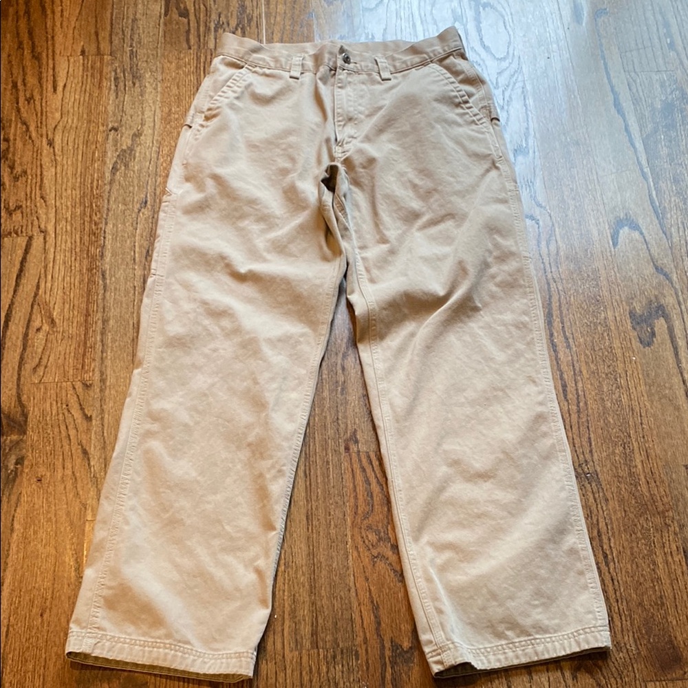 Duluth Trading Co Men's Tan Cargo Style Pant